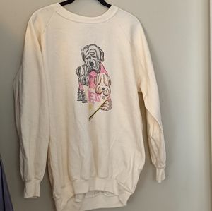 Vintage 1987 Guess Dog Crewneck Sweatshirt Large